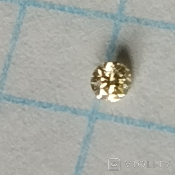 Лимонний діамант 2.0 мм, фото №2