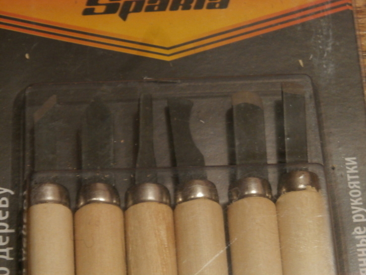 Набір різців по дереву Sparta 6шт. для фігурного різання деревини, фото №3