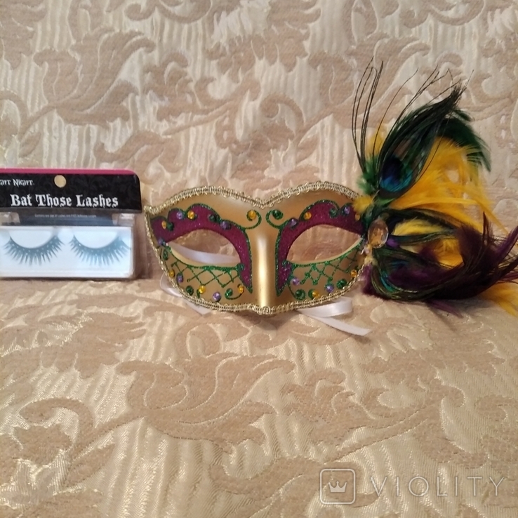 Карнавальна маска.Вінтаж,привезена зі штатів., фото №3