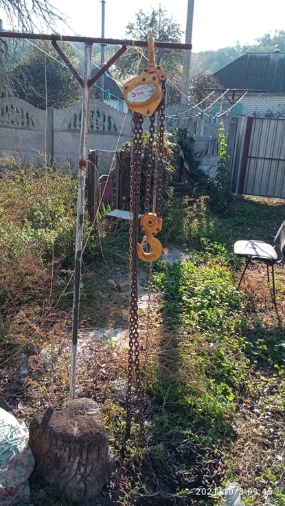 Ручная цепная таль Chain Hoist 3 т., фото №3