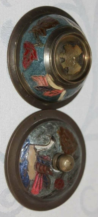 Небольшая шкатулка с росписью (бронза, Испания), фото №4