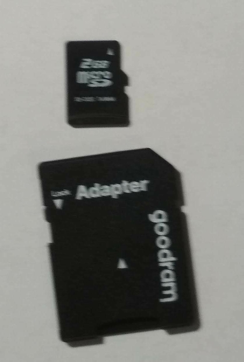 Micro SD 2 GB+Переходник SD, фото №3