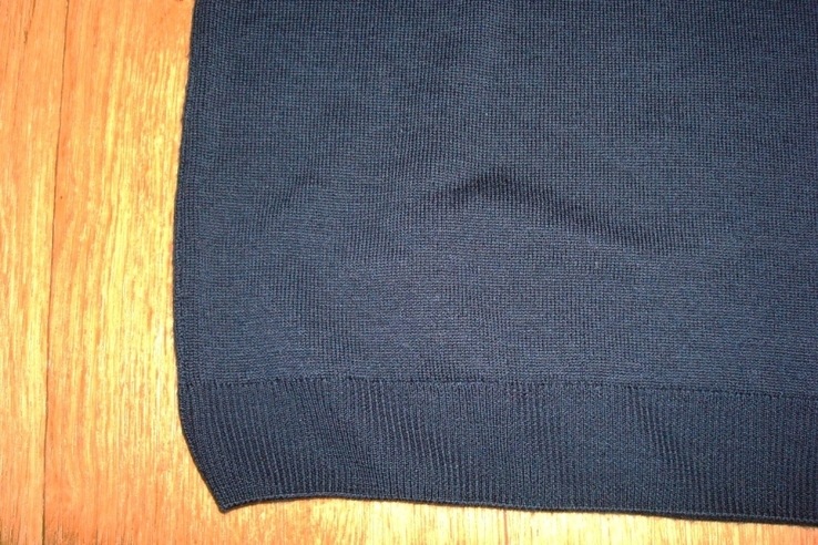 Peter hahn 100 % schurwolle Шерстяной женский свитер т синий короткий рукав 38, photo number 8