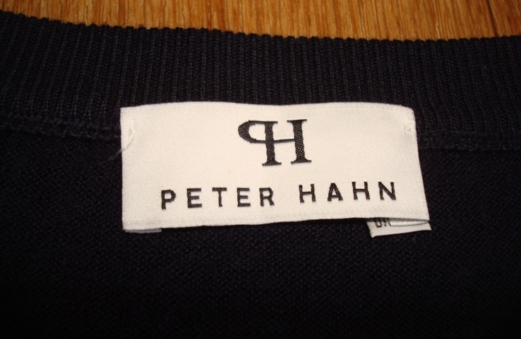 Peter hahn 100 % schurwolle Шерстяной женский свитер т синий короткий рукав 38, photo number 9