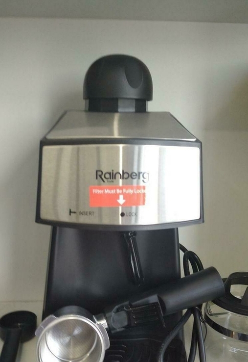 Кофеварка рожковая Espresso Rainberg RB-8111 с капучинатором, фото №5