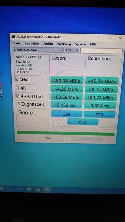 Новый Netac 2,5 дюймов SATA SSD 120 Gb, photo number 4
