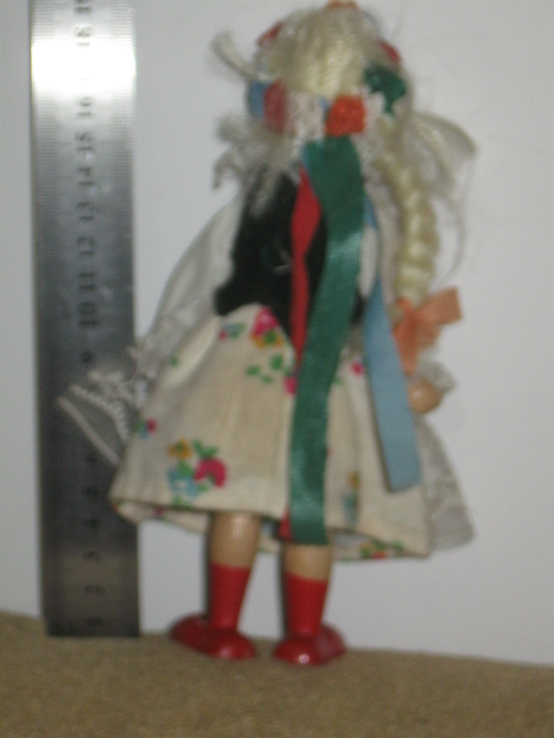 Lalka Drewniana 19cm w stroju narodowym, numer zdjęcia 3