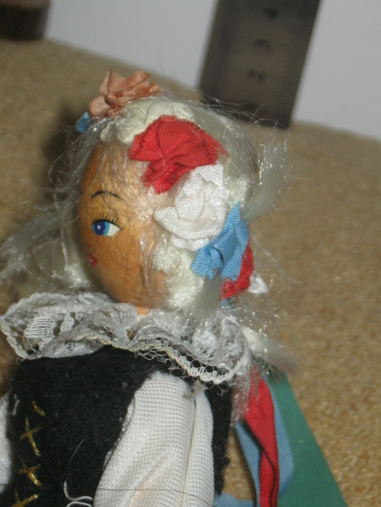 Кукла деревянная 19см в национальном костюме, фото №5