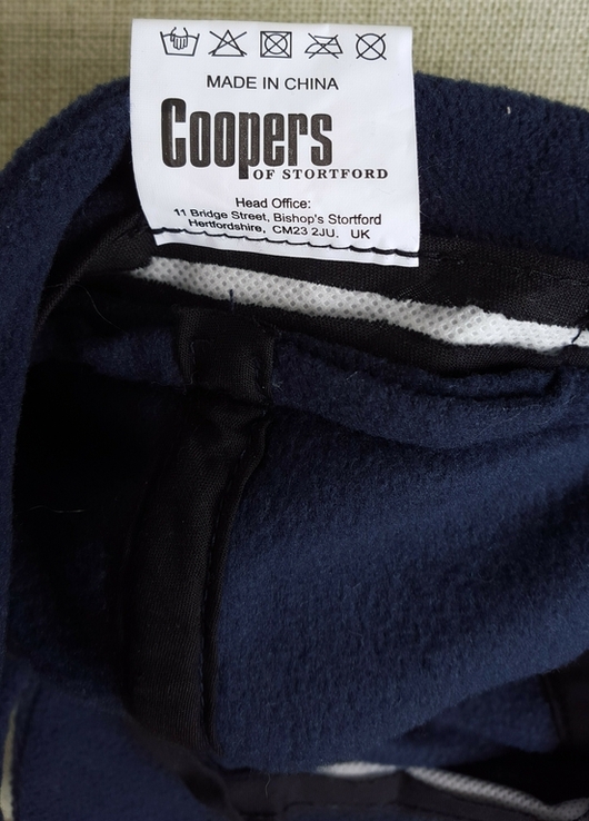 Кепка з захистом вух і потилиці navy fleece cap COOPERS 57, numer zdjęcia 3