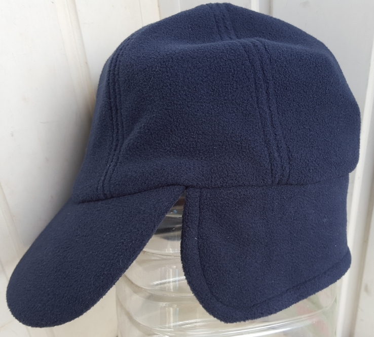 Кепка з захистом вух і потилиці navy fleece cap COOPERS 57, numer zdjęcia 2