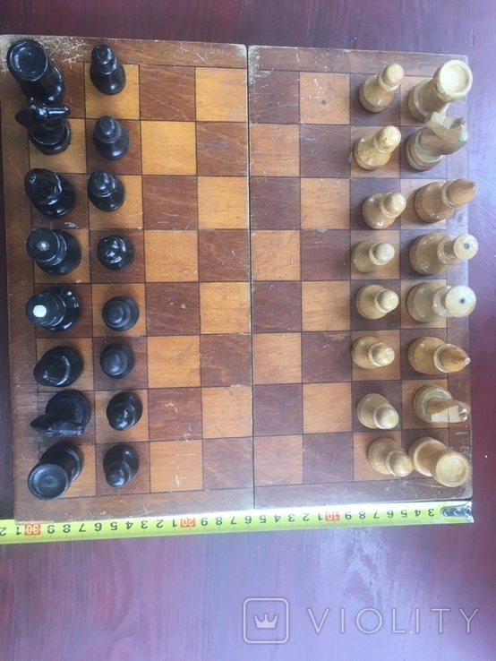 Шахматы деревянные СССР,доска 30на30, фото №2