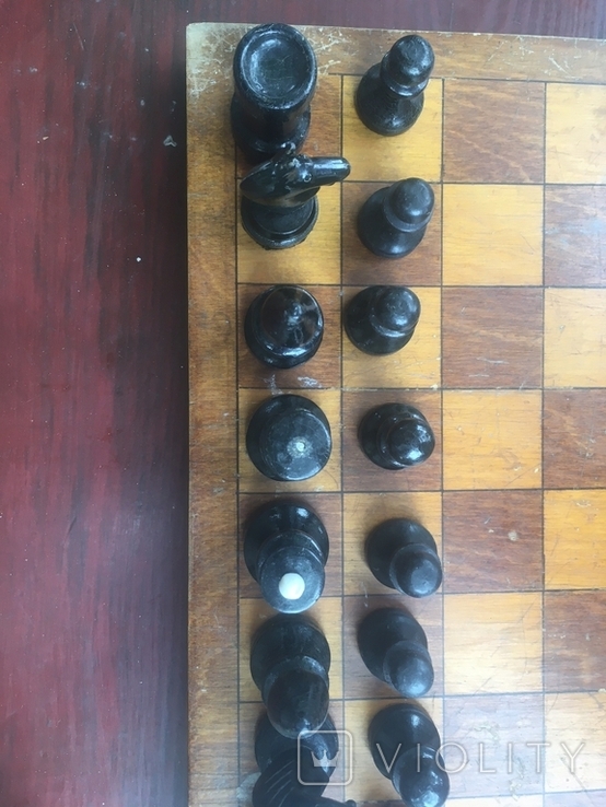 Шахматы деревянные СССР,доска 30на30, фото №3