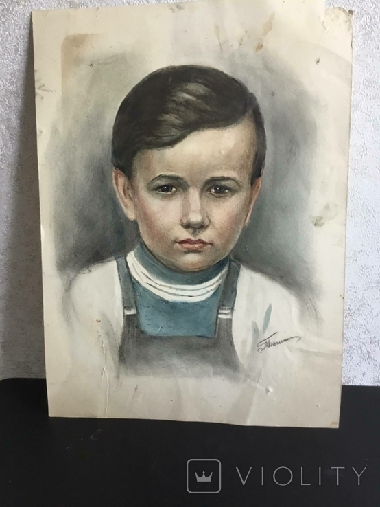 Картина, Портрет мальчика., фото №3