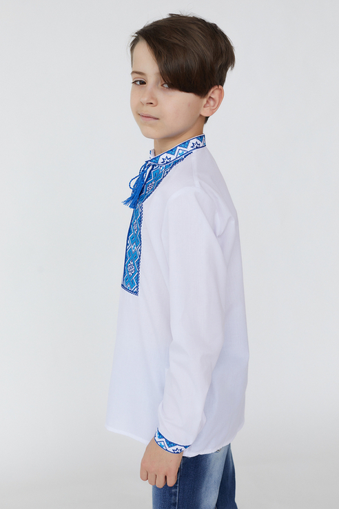 Сорочка для хлопчика Світозар (сорочкова біла), фото №4