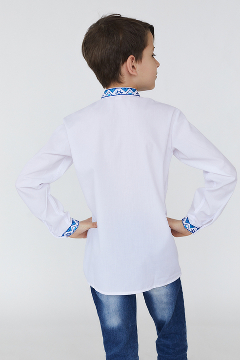 Сорочка для хлопчика Світозар (сорочкова біла), фото №5