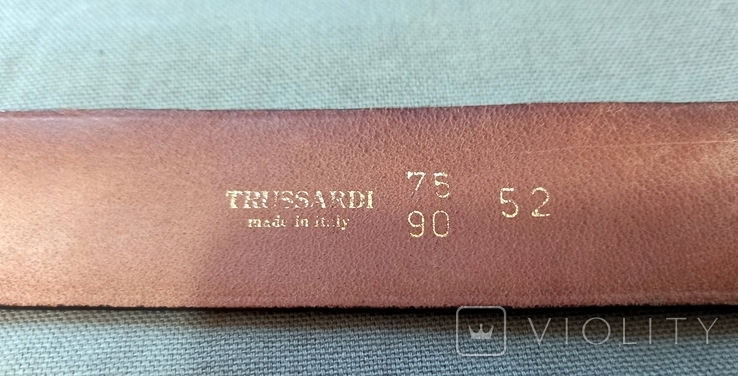 Trussardi Belt Belt Original Genuine Leather Imported, photo number 3