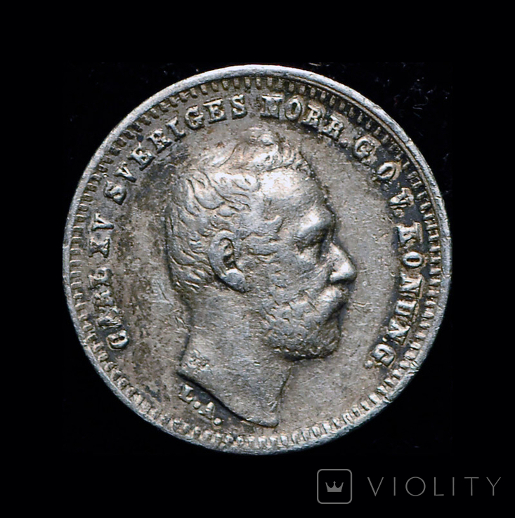 Швеция 10 эре 1865 серебро