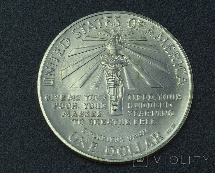 США 1 доллар, 1986 100 лет Статуе Свободы, фото №4