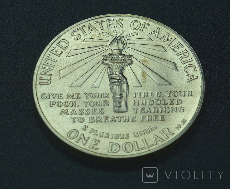 США 1 доллар, 1986 100 лет Статуе Свободы, фото №5