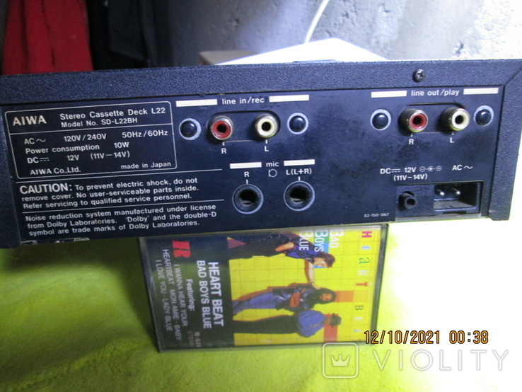 Дека Aiwa Mini Compo Stereo Cassette Deck L22, фото №8