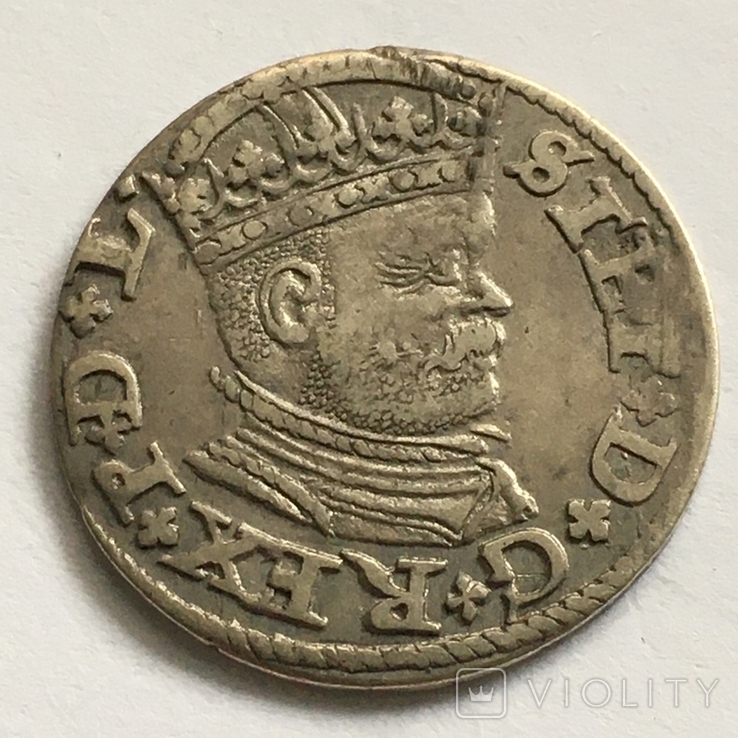 3 гроша 1586 года, R