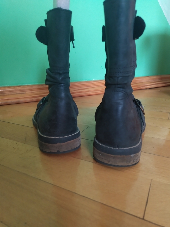 Осенние кожаные ботинки для девочки.Little., photo number 4