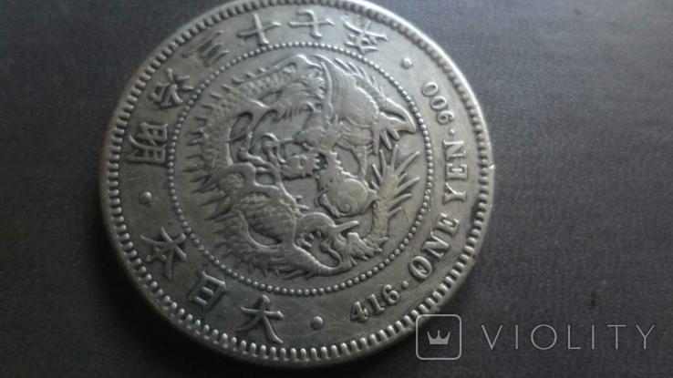 Япония 1 йена доллар 1904 серебро, photo number 2