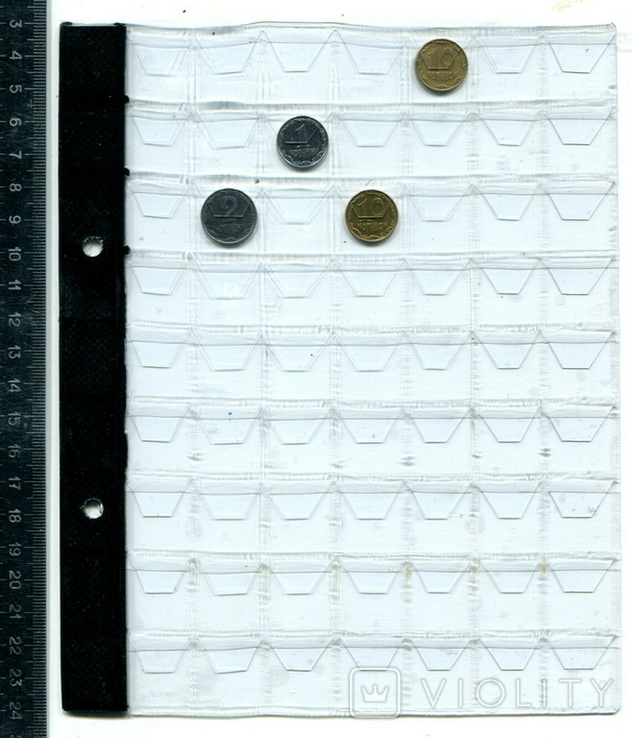 Лист для монет силиконовый формата А5 на 63 монет