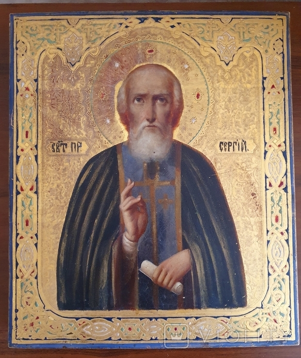 Икона " св. Сергия Радонежского ", фото №2