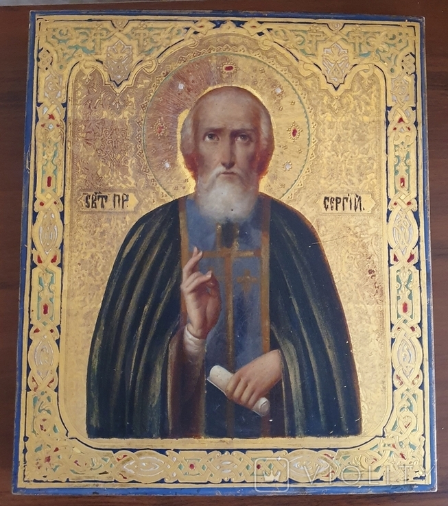 Икона " св. Сергия Радонежского ", фото №8