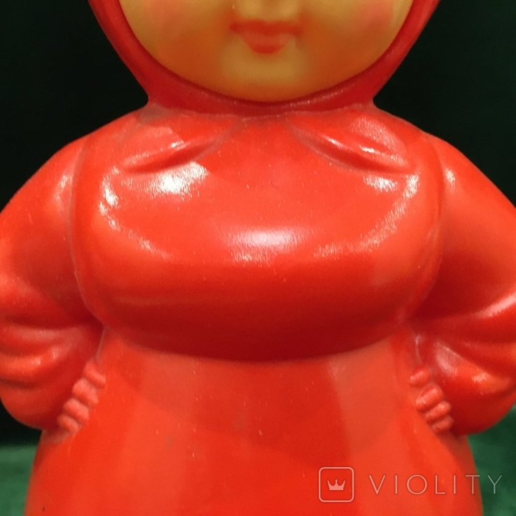 Кукла неваляшка целлулоид пр-ва СССР 24 см. см видео обзор, фото №4