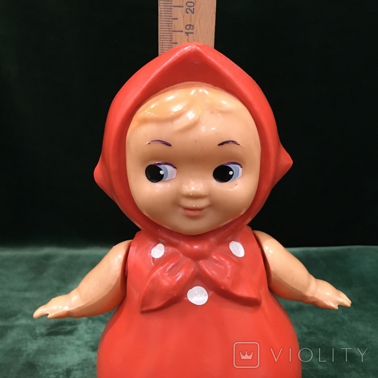 Кукла неваляшка целлулоид пр-ва СССР 19 см. см видео обзор, фото №13