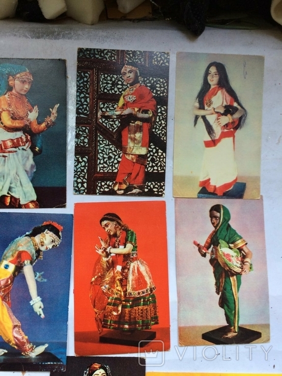 Открытки Индийские танци (1968год.) 14шт., фото №11