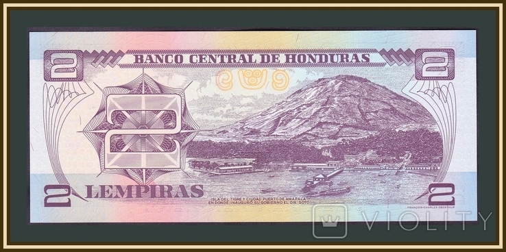 Гондурас 2 лемпири 1998 р. P-80 (80Aa), фото №3