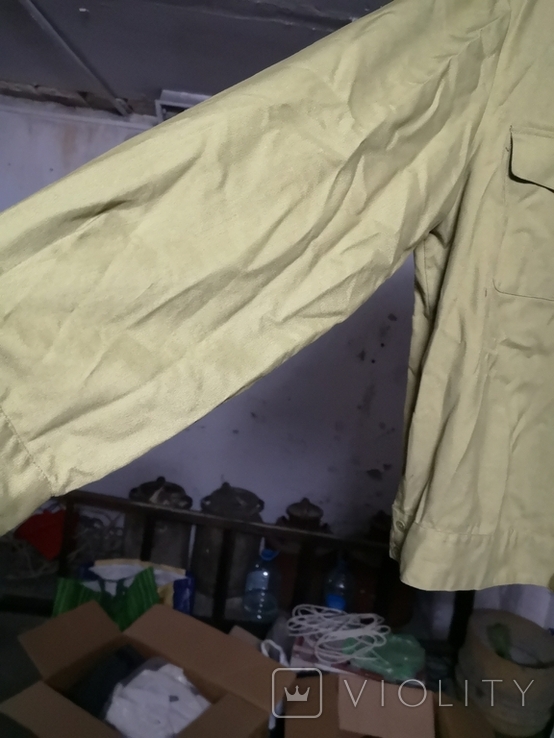 Рубашка 42 - 3 военная внутренняя служба МВД СССР зеленая, фото №6