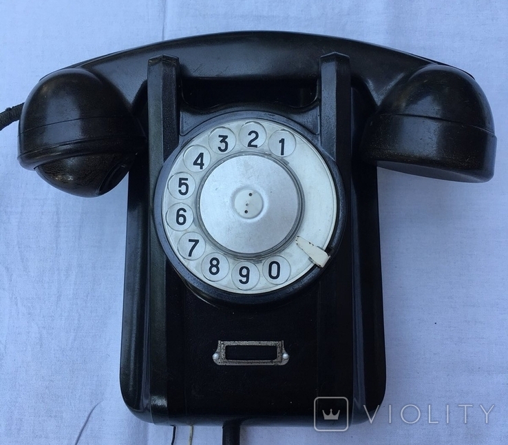 Настенный телефонный аппарат,1959 год, СССР завод Красная зоря, фото №2