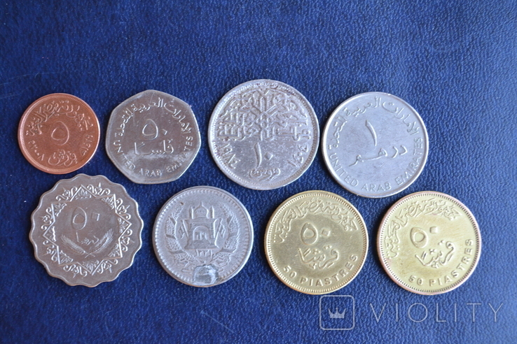 Монеты арабских стран, 8 шт.