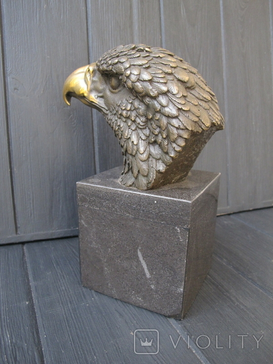 Голова орла . Орел Бронза . Бронзовая статуэтка Milo, фото №5