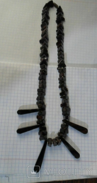 Ожерелье коричневый обсидиан
