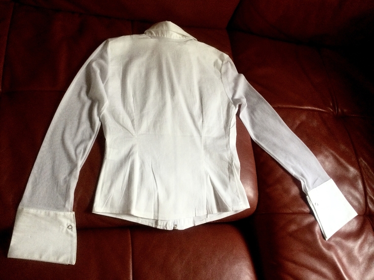 Блузка белая на молнии, р.38/12лет, photo number 6
