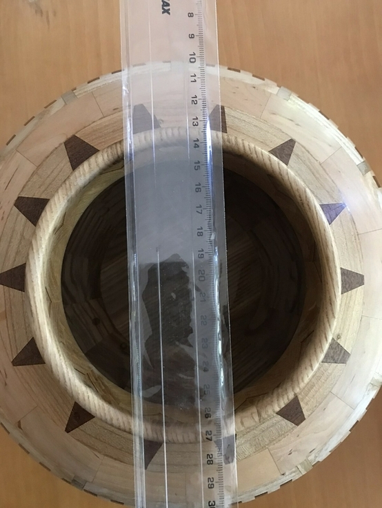 Деревянная ваза в сегментной технологии, фото №5