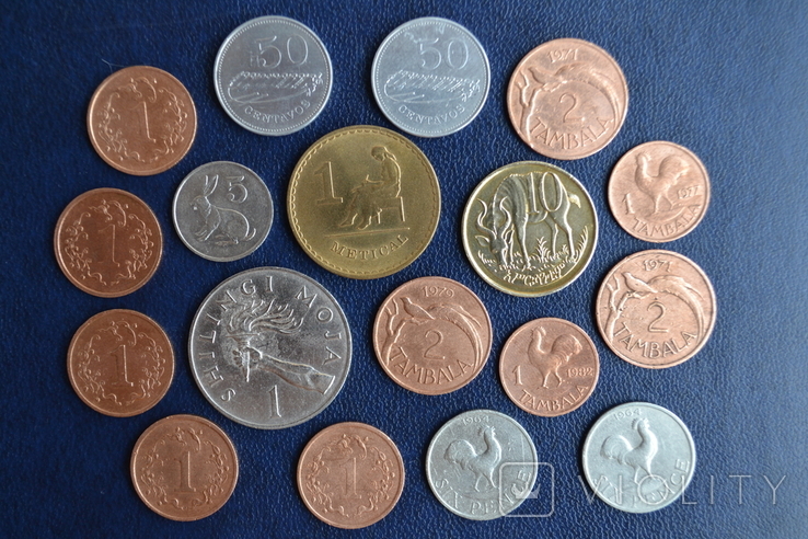 Монеты стран Африки,18 шт.