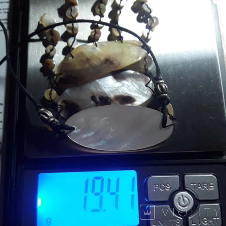Ожерелье этно стиль перламутр, тигровая расцветка,19 гр, photo number 10