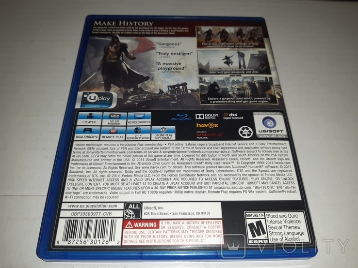 Assassin's Creed: Unity PS4 оригинальный диск, фото №4