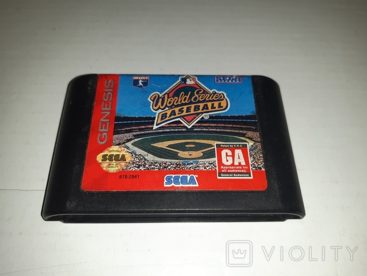 World Series Baseball (Sega Genesis, 1994) оригинальный картридж, фото №2