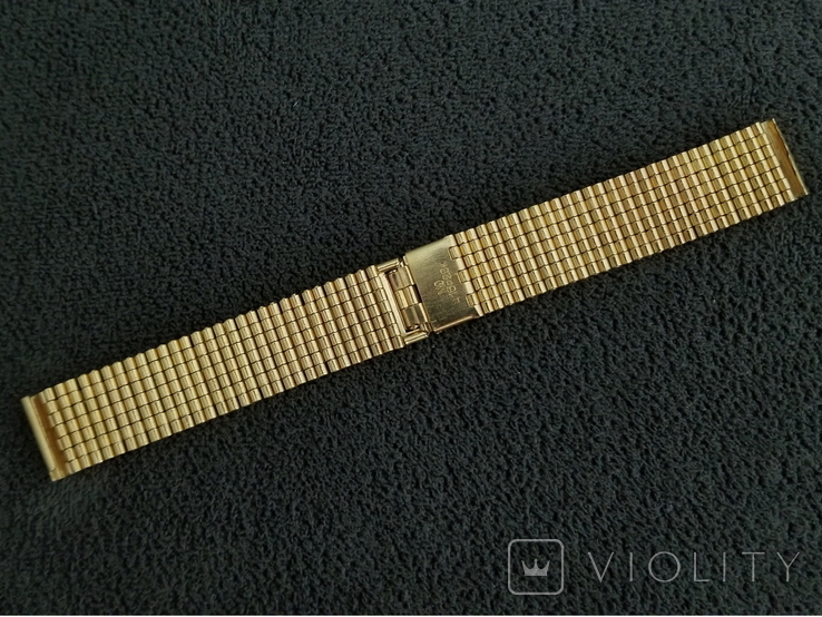 Позолоченный браслет 18 мм СССР + коробочка, фото №7