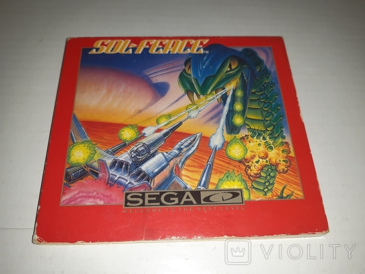 Sol-Feace (Sega CD, 1992) оригинальный диск и кейс