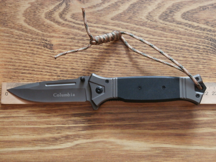 Складной нож Columbia полуавтомат 22 см, фото №2