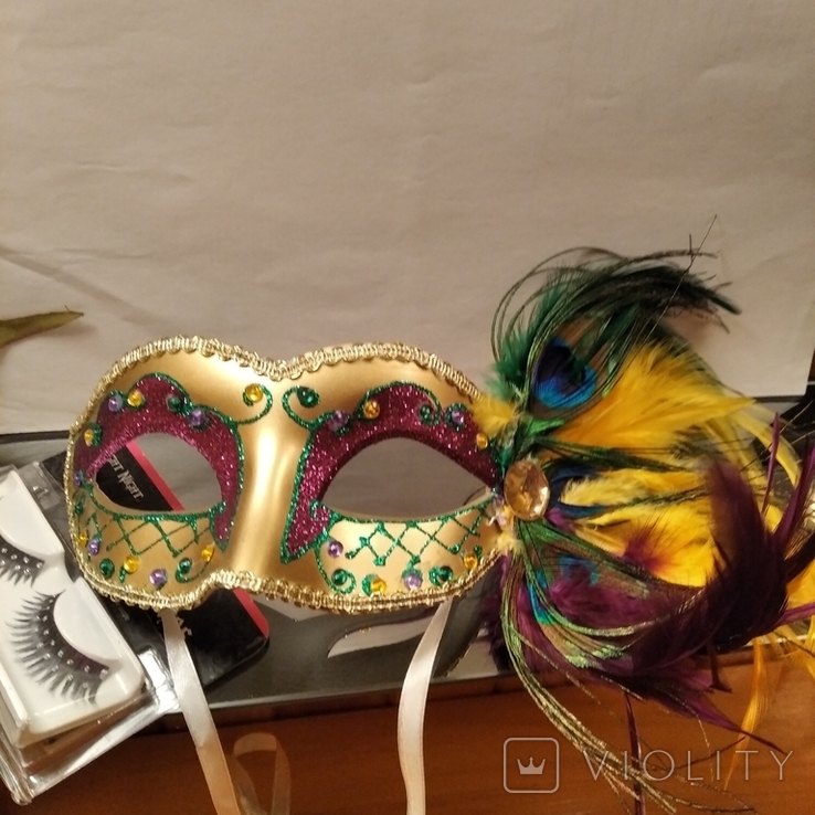 Карнавальна маска.Вінтаж,привезена зі штатів., фото №5