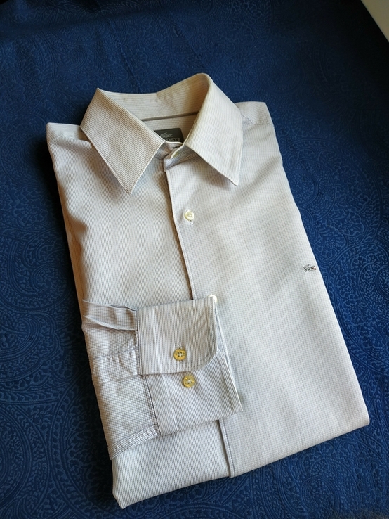 Оригинальная рубашка LACOSTE коттон р-р 39(состояние нового), фото №10